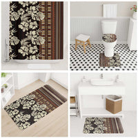 Bula Fiji Masi Bathroom Set Tapa Tropical Hibiscus Half Stylized - Polynesian Pride