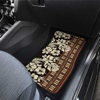 Bula Fiji Masi Car Mats Tapa Tropical Hibiscus Half Stylized LT14 - Polynesian Pride