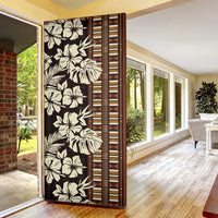 Bula Fiji Masi Door Cover Tapa Tropical Hibiscus Half Stylized LT14 - Polynesian Pride