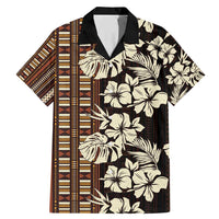 Bula Fiji Masi Family Matching Mermaid Dress and Hawaiian Shirt Tapa Tropical Hibiscus Half Stylized - Polynesian Pride