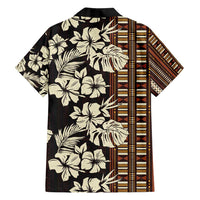Bula Fiji Masi Family Matching Summer Maxi Dress and Hawaiian Shirt Tapa Tropical Hibiscus Half Stylized - Polynesian Pride