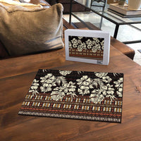 Bula Fiji Masi Puzzle Tapa Tropical Hibiscus Half Stylized LT14 - Polynesian Pride