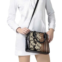 Bula Fiji Masi Shoulder Handbag Tapa Tropical Hibiscus Half Stylized LT14 - Polynesian Pride