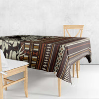 Bula Fiji Masi Tablecloth Tapa Tropical Hibiscus Half Stylized - Polynesian Pride