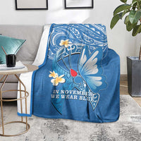 Polynesia Diabetes Awareness Month Blanket In November We Wear Blue
