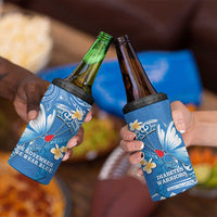 Polynesia Diabetes Awareness Month 4 in 1 Can Cooler Tumbler In November We Wear Blue