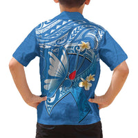Polynesia Diabetes Awareness Month Family Matching Puletasi and Hawaiian Shirt In November We Wear Blue LT14 - Polynesian Pride