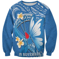 Polynesia Diabetes Awareness Month Sweatshirt In November We Wear Blue