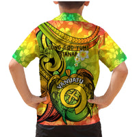 Halo Vanuatu Family Matching Mermaid Dress and Hawaiian Shirt Sand Drawing Turtle Polynesian Tropical Flowers LT14 - Polynesian Pride