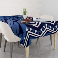 New Zealand Tablecloth Aotearoa Kowhaiwhai Mix Taniko Art - Blue
