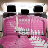 Custom New Zealand Aotearoa Cricket Back Car Seat Cover Go White Silver Fern LT14 - Polynesian Pride