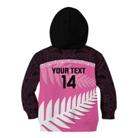 Custom New Zealand Aotearoa Cricket Kid Hoodie Go White Silver Fern LT14 - Polynesian Pride
