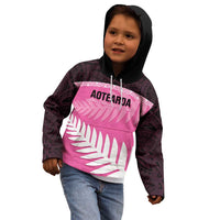 Custom New Zealand Aotearoa Cricket Kid Hoodie Go White Silver Fern LT14 - Polynesian Pride