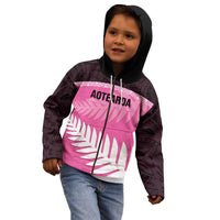 Custom New Zealand Aotearoa Cricket Kid Hoodie Go White Silver Fern LT14 - Polynesian Pride