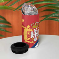 Custom Serbia Volleyball 4 in 1 Can Cooler Tumbler 2025 Go Champions