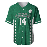 Custom Hawaii Volleyball Baseball Jersey Hawaiian Kakau Pattern