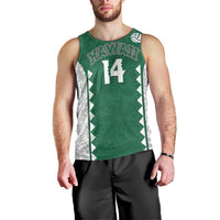 Custom Hawaii Volleyball Men Tank Top Hawaiian Kakau Pattern