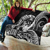 Black Hawaii Ikaika Warrior Quilt Hawaiian Power