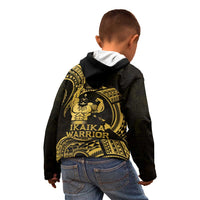 Gold Hawaii Ikaika Warrior Kid Hoodie Hawaiian Power