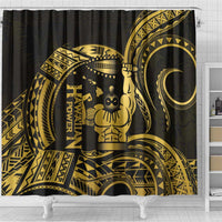 Gold Hawaii Ikaika Warrior Shower Curtain Hawaiian Power