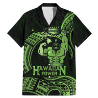 Green Hawaii Ikaika Warrior Family Matching Mermaid Dress and Hawaiian Shirt Hawaiian Power