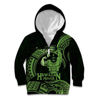 Green Hawaii Ikaika Warrior Kid Hoodie Hawaiian Power