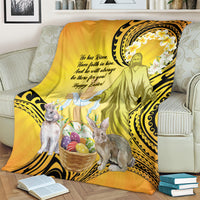 Polynesia Easter Day Blanket He Is Risen Lilium Longiflorum Polynesian Pattern