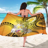 Polynesia Easter Day Sarong He Is Risen Lilium Longiflorum Polynesian Pattern LT14 - Polynesian Pride