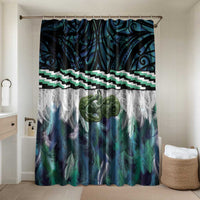 Turquoise Traditional Cloak Aotearoa Bathroom Set Maori Paua Shell Korowai Pattern - Polynesian Pride