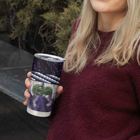 Purple Traditional Cloak Aotearoa Tumbler Cup Maori Paua Shell Korowai Pattern LT14 - Polynesian Pride