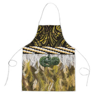Yellow Traditional Cloak Aotearoa Apron Maori Paua Shell Korowai Pattern - Polynesian Pride