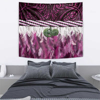Pink Traditional Cloak Aotearoa Tapestry Maori Paua Shell Korowai Pattern LT14 - Polynesian Pride