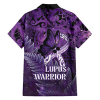 Lupus Awareness Month New Zealand Family Matching Short Sleeve Bodycon Dress and Hawaiian Shirt Be Strong Warrior Maori Silver Fern