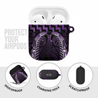 Purple Matariki New Zealand AirPods Case Maori Poutama Galaxy Vibes - Polynesian Pride