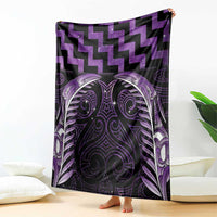 Purple Matariki New Zealand Blanket Maori Poutama Galaxy Vibes