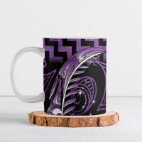 Purple Matariki New Zealand Ceramic Mug Maori Poutama Galaxy Vibes - Polynesian Pride