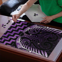 Purple Matariki New Zealand Puzzle Maori Poutama Galaxy Vibes - Polynesian Pride