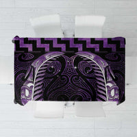 Purple Matariki New Zealand Tablecloth Maori Poutama Galaxy Vibes