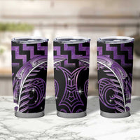 Purple Matariki New Zealand Tumbler Cup Maori Poutama Galaxy Vibes