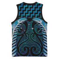 Blue Matariki New Zealand Basketball Jersey Maori Poutama Galaxy Vibes - Polynesian Pride