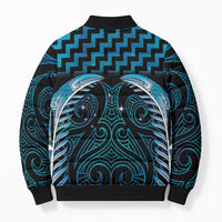Blue Matariki New Zealand Bomber Puffer Jacket Maori Poutama Galaxy Vibes - Polynesian Pride