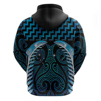 Blue Matariki New Zealand Hoodie Maori Poutama Galaxy Vibes