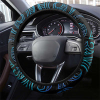 Blue Matariki New Zealand Steering Wheel Cover Maori Poutama Galaxy Vibes