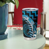Blue Matariki New Zealand Tumbler Cup Maori Poutama Galaxy Vibes