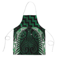 Green Matariki New Zealand Apron Maori Poutama Galaxy Vibes - Polynesian Pride