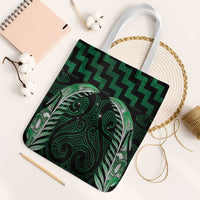 Green Matariki New Zealand Tote Bag Maori Poutama Galaxy Vibes - Polynesian Pride