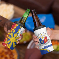 Philippines Independence Day 4 in 1 Can Cooler Tumbler Pilipinas Sun Stars Igorot Pattern