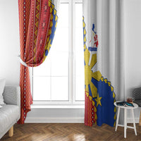 Philippines Independence Day Window Curtain Pilipinas Sun Stars Igorot Pattern
