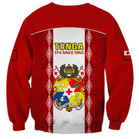 Tonga Football Sweatshirt Tongan Ngatu Pattern Sporty Style LT14 - Polynesian Pride