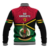 Vanuatu Football Baseball Jacket Vanuatuan Coat Of Arm Polynesian Flag Style LT14 - Polynesian Pride